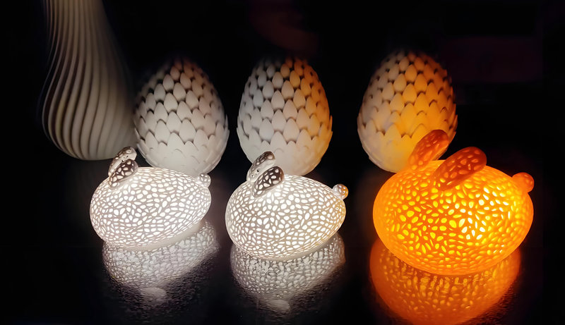3D Printed Lampshades and Fixture Housings
